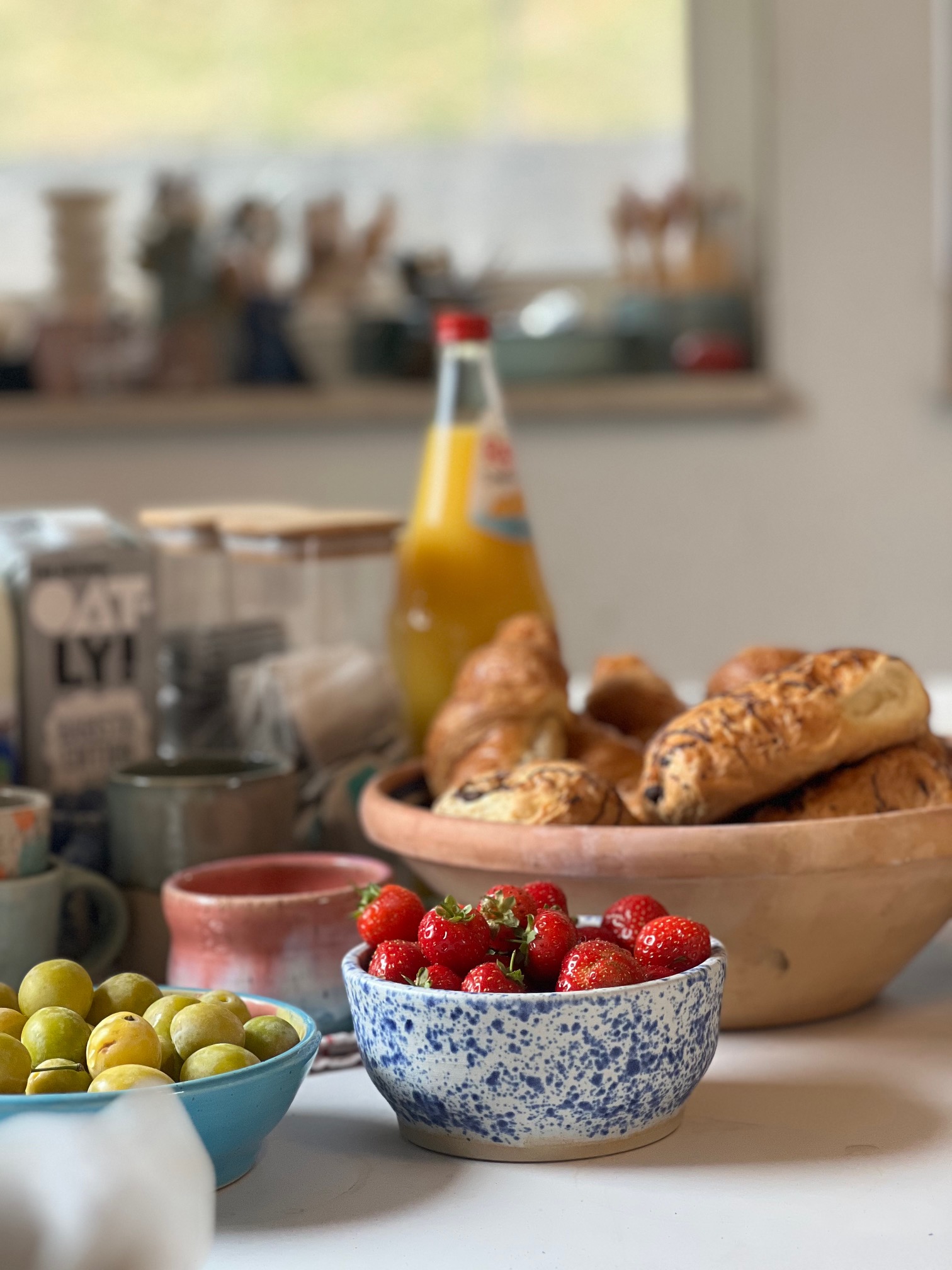 Handgefertigte Keramik aus dem Kurs im Atelier SiSu